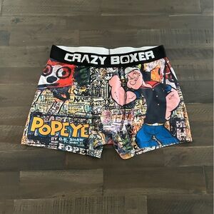 MENS POPEYE CRAZY BOXER BRIEFS